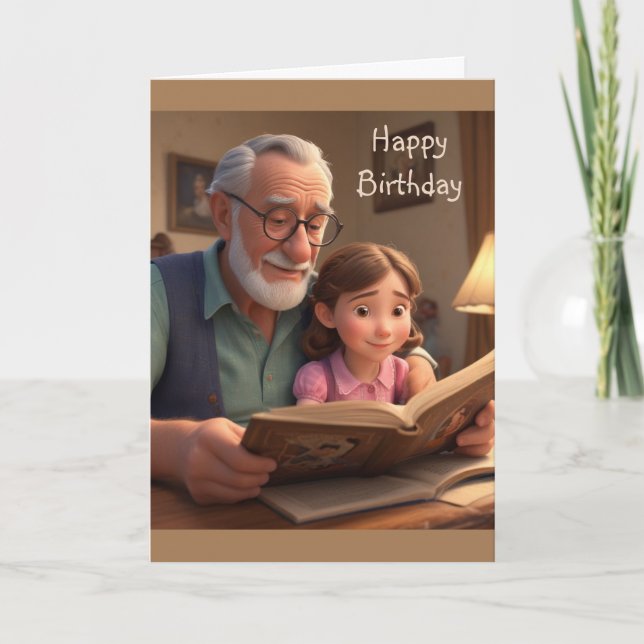 Happy Birthday Grampa Card (Front)