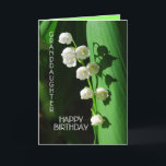 Happy Birthday Granddaughter Lily of the Valley Card<br><div class="desc">Lily of the Valley is a favourite flower to celebrate birthdays,  especially in the spring. You can personalise and change the text and upload your own photographs.</div>