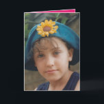 Happy Birthday Granddaughter pink and purple photo Card<br><div class="desc">Replace the photo on the front and change the text to suit.
Happy Birthday special Granddaughter.
Inside designed in pink and purple.</div>