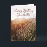 Happy Birthday Grandfather - Rustic Birthday Card<br><div class="desc">Custom birthday card featuring rustic sunset photo with "Happy Birthday Grandfather" in script typography. Coloured interior and back. Also available for Instant Download to easily share with friends and family.</div>