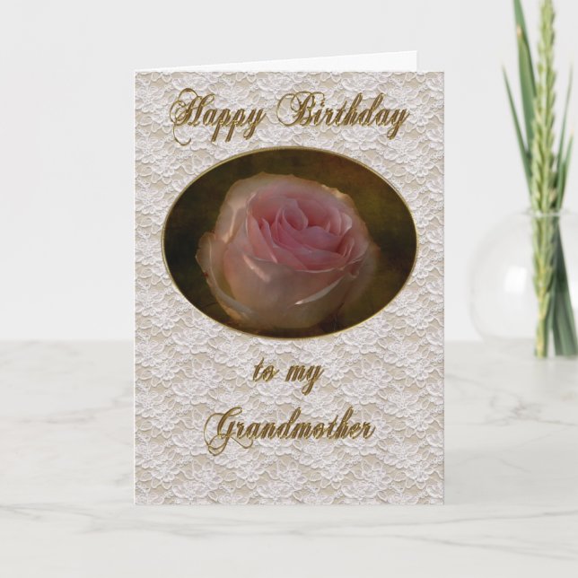Happy Birthday Grandma Greeting Card (Front)