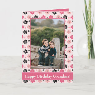 Happy Birthday Grandma Photo Card 
