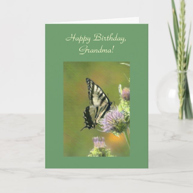 Happy Birthday, Grandma Template Card (Front)