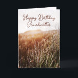 Happy Birthday Grandmother - Rustic Birthday Card<br><div class="desc">Custom birthday card featuring rustic sunset photo with "Happy Birthday Grandmother" in script typography. Coloured interior and back. Also available for Instant Download to easily share with friends and family.</div>