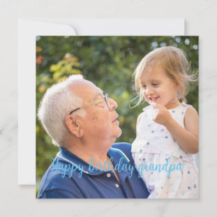 Happy birthday grandpa personalise photo