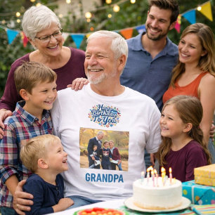 Happy Birthday Grandpa photo T-Shirt