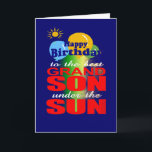 Happy birthday grandson card<br><div class="desc">birthday greeting cards,  jumbo birthday greeting cards</div>