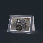 Happy Birthday Grandson Drums Card<br><div class="desc">Here's a perfect birthday card for a grandson who likes music.</div>