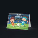 Happy Birthday Grandson Football Card<br><div class="desc">Birthday card for a Grandson that loves Football. Designed by Cards Inspired.</div>