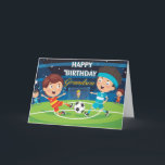 Happy Birthday Grandson Football Card<br><div class="desc">Birthday card for a Grandson that loves Football. Designed by Cards Inspired.</div>