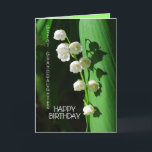 Happy Birthday Great Granddaughter Lily of the Val Card<br><div class="desc">Lily of the Valley is a favourite flower to celebrate birthdays,  especially in the spring. You can personalise and change the text and upload your own photographs.</div>