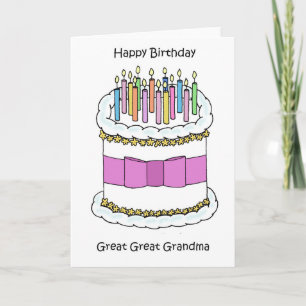 Happy Birthday Great Great Grandma Card