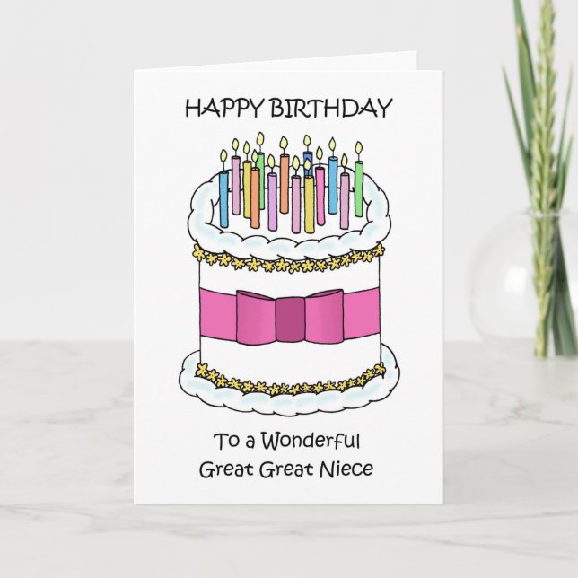 Happy Birthday Great Great Niece Card (Front)