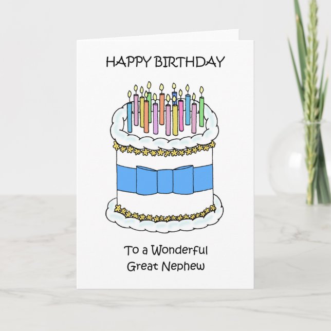 Happy Birthday Great Nephew Card (Front)