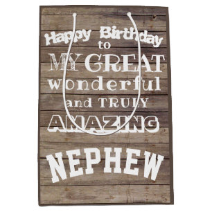 Happy Birthday Great Nephew Favour gift Bag