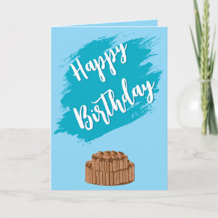 Happy birthday greeting card 