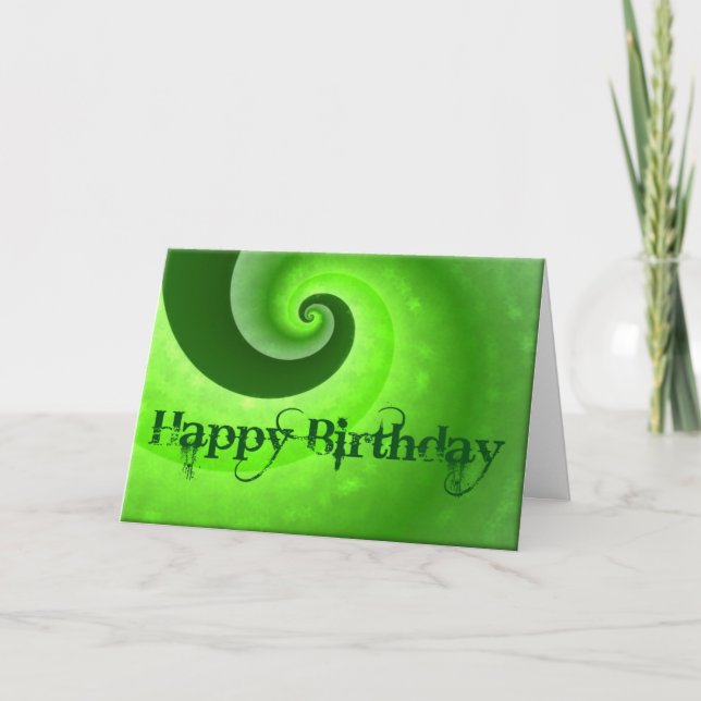 'Happy Birthday' Greeting Card (Front)