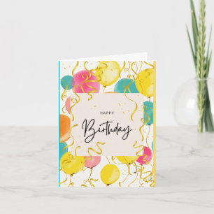 Happy Birthday Greeting Card