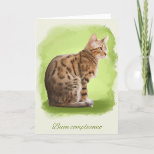 happy birthday greeting card Buon compleanno Itali