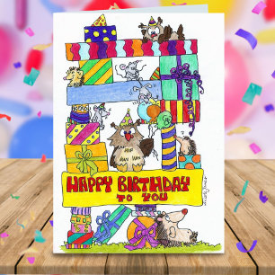 HAPPY BIRTHDAY greeting card by Nicole Janes