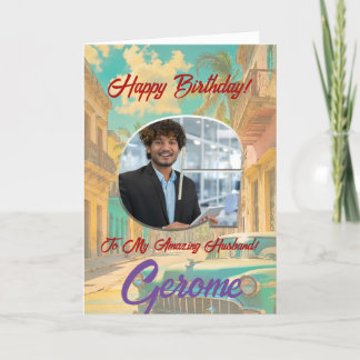 Happy Birthday Greeting Card with Photo