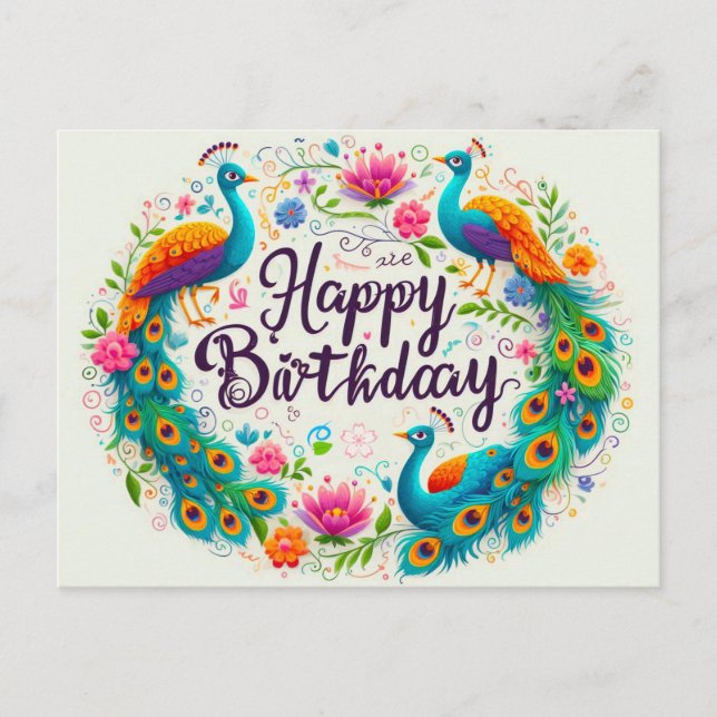 Happy Birthday Greeting Cards  (Front)