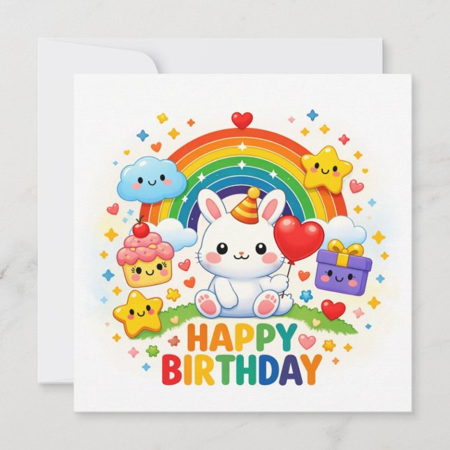Happy Birthday Greeting Cards  (Front)