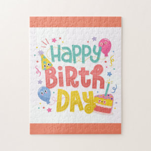 Happy Birthday Greeting Jigsaw Puzzle