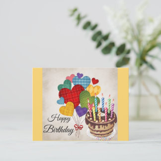 Happy Birthday Greeting Postcard