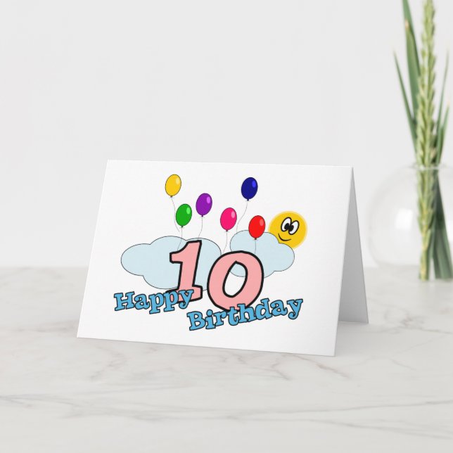 Happy Birthday Greetings Card (Front)