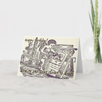 Happy Birthday Greetings Card Dark Humour Funny