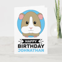 Happy Birthday Hamster Personalised
