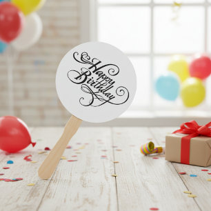 Happy Birthday Hand Fan