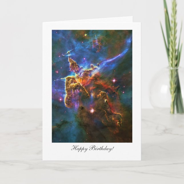 Happy Birthday, Happy Returns, Carina Nebula Stars Card (Front)
