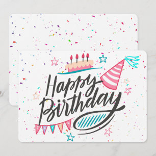 Happy Birthday Holiday Card