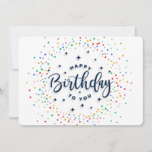 Happy Birthday Holiday Card