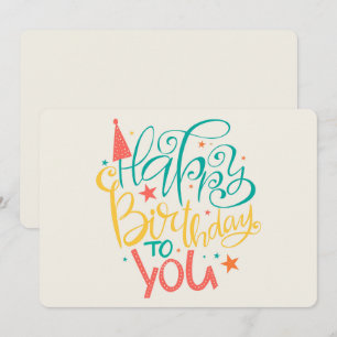 Happy Birthday Holiday Card