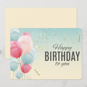 Happy Birthday Holiday Card