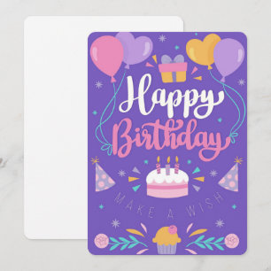Happy Birthday Holiday Card
