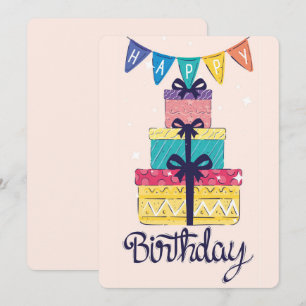 Happy Birthday Holiday Card
