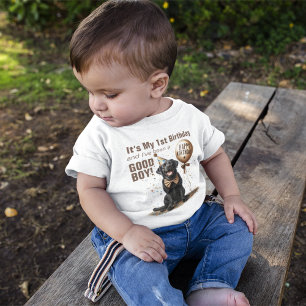 Happy Birthday Honoree Black Lab Custom Baby T-Shirt