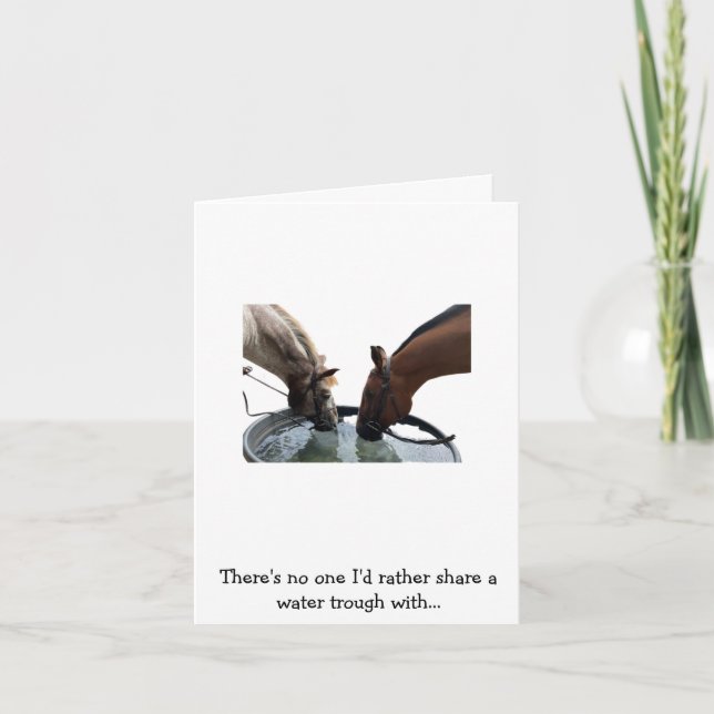 Happy Birthday Horse Friend  Card (Front)