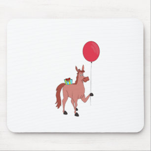 Happy Birthday Horse Mouse Pad