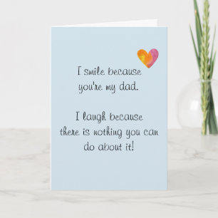 Happy Birthday Humour Dad Funny Card