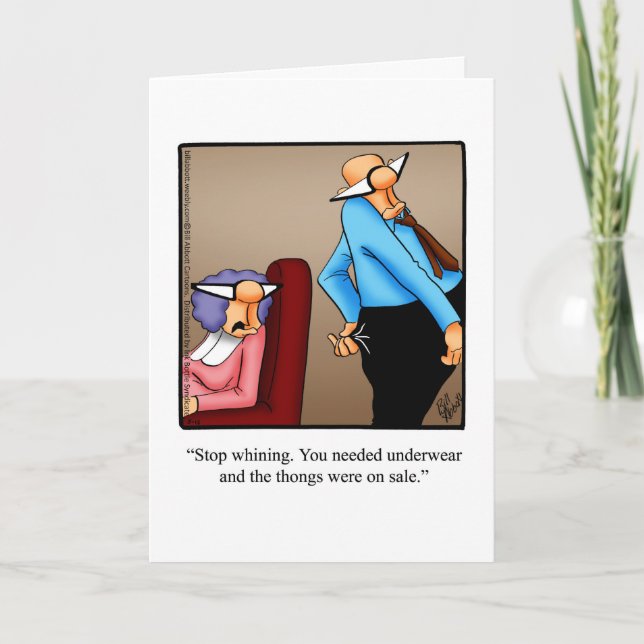 Happy Birthday Humour Greeting Card (Front)