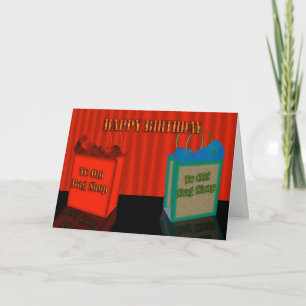 Happy Birthday Humour, two old bags Card