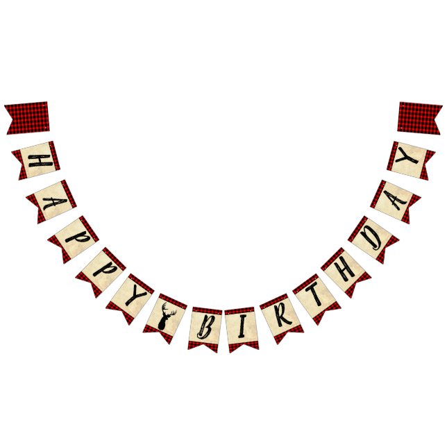 Happy Birthday Hunting Theme Bunting (All)