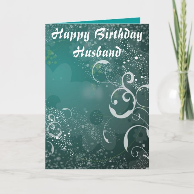 Happy Birthday Husband Card (Front)