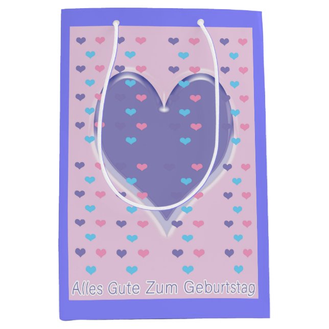 Happy Birthday in German Gift Bag (Front)