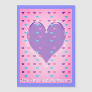 Happy Birthday in German Magnetic Card